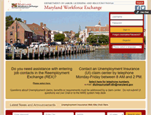 Tablet Screenshot of mwejobs.maryland.gov