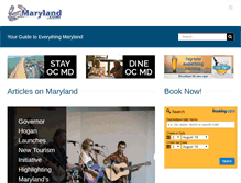 Tablet Screenshot of maryland.com