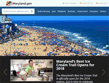Tablet Screenshot of maryland.gov
