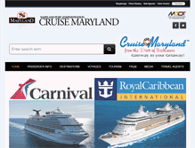 Tablet Screenshot of cruise.maryland.gov