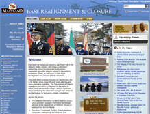 Tablet Screenshot of brac.maryland.gov