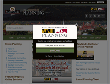 Tablet Screenshot of planning.maryland.gov